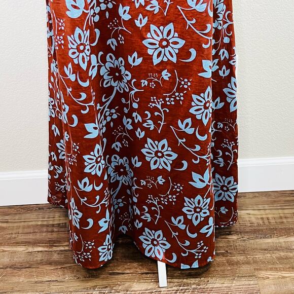 Anthropologie Faithfull the Brand Brise Halter Maxi Dress Oceania Floral 8/LGE - Picture 7 of 14